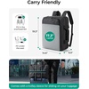 image:imageBAGSMART Laptop Bag 156 Inch Briefcase Men Lockable Computer Bag Work Bag WaterRepellent Shoulder Messenger Bag Travel Office Business Black  Work Bag WaterRepellent Shoulder Messenger Bag Travel Office BusinessGray3in1