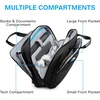 image:imageBAGSMART Laptop Bag 156 Inch Briefcase Men Lockable Computer Bag Work Bag WaterRepellent Shoulder Messenger Bag Travel Office Business Black  Work Bag WaterRepellent Shoulder Messenger Bag Travel Office BusinessBlack184 Inch