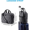 image:imageBAGSMART Laptop Bag 156 Inch Briefcase Men Lockable Computer Bag Work Bag WaterRepellent Shoulder Messenger Bag Travel Office Business Black  Work Bag WaterRepellent Shoulder Messenger Bag Travel Office BusinessDark Grey173 Inch