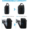 image:imageBAGSMART Laptop Bag 156 Inch Briefcase Men Lockable Computer Bag Work Bag WaterRepellent Shoulder Messenger Bag Travel Office Business Black  Work Bag WaterRepellent Shoulder Messenger Bag Travel Office BusinessBlack184 Inch