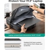image:imageBAGSMART Laptop Bag 156 Inch Briefcase Men Lockable Computer Bag Work Bag WaterRepellent Shoulder Messenger Bag Travel Office Business Black  Work Bag WaterRepellent Shoulder Messenger Bag Travel Office BusinessGray3in1