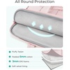 image:imageBAGSMART Laptop Case Puffy Laptop Sleeve with Handle Compatible with MacBook Air Pro Laptop Bag for WomenBeige