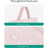image:imageBAGSMART Laptop Case Puffy Laptop Sleeve with Handle Compatible with MacBook Air Pro Laptop Bag for WomenBeige