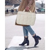 image:imageBAGSMART Laptop Case with Handle Puffy Laptop Sleeve Bag for Women MacBook Case for Dell HP Lenovo MacBook AirPro 1314 inch Beigebasic