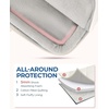 image:imageBAGSMART Laptop Case with Handle Puffy Laptop Sleeve Bag for Women MacBook Case for Dell HP Lenovo MacBook AirPro 15156 inch BeigeBeigeshoulder Strap