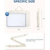 image:imageBAGSMART Laptop Case with Handle Puffy Laptop Sleeve Bag for Women MacBook Case for Dell HP Lenovo MacBook AirPro 15156 inch BeigeBeigeshoulder Strap