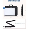 image:imageBAGSMART Laptop Case with Handle Puffy Laptop Sleeve Bag for Women MacBook Case for Dell HP Lenovo MacBook AirPro 15156 inch BeigeBlackShoulder Strap