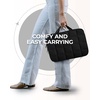 image:imageBAGSMART Laptop Case with Handle Puffy Laptop Sleeve Bag for Women MacBook Case for Dell HP Lenovo MacBook AirPro 15156 inch BeigeBlackShoulder Strap