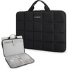 image:imageBAGSMART Laptop Case with Handle Puffy Laptop Sleeve Bag for Women MacBook Case for Dell HP Lenovo MacBook AirPro 15156 inch BeigeBlackhandheld
