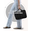 image:imageBAGSMART Laptop Case with Handle Puffy Laptop Sleeve Bag for Women MacBook Case for Dell HP Lenovo MacBook AirPro 15156 inch BeigeBlackhandheld