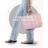 image:imageBAGSMART Laptop Case with Handle Puffy Laptop Sleeve Bag for Women MacBook Case for Dell HP Lenovo MacBook AirPro 15156 inch BeigeBrownshoulder Strap