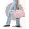 image:imageBAGSMART Laptop Case with Handle Puffy Laptop Sleeve Bag for Women MacBook Case for Dell HP Lenovo MacBook AirPro 15156 inch BeigePinkHandheld