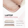 image:imageBAGSMART Laptop Case with Handle Puffy Padded Laptop Bag Sleeve for Women Portable MacBook AirPro Computer Case 1314 inch BeigeBeige