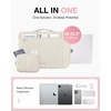 image:imageBAGSMART Laptop Case with Handle Puffy Padded Laptop Bag Sleeve for Women Portable MacBook AirPro Computer Case 1314 inch BeigeBeige