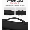 image:imageBAGSMART Laptop Case with Handle Puffy Padded Laptop Bag Sleeve for Women Portable MacBook AirPro Computer Case 1314 inch BeigeBlack
