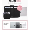 image:imageBAGSMART Laptop Case with Handle Puffy Padded Laptop Bag Sleeve for Women Portable MacBook AirPro Computer Case 1314 inch BeigeBlack