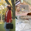 image:imageBAGSMART Laptop Case with Handle Puffy Padded Laptop Bag Sleeve for Women Portable MacBook AirPro Computer Case 1314 inch BeigeBlue