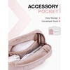 image:imageBAGSMART Laptop Case with Handle Puffy Padded Laptop Bag Sleeve for Women Portable MacBook AirPro Computer Case 1314 inch BeigePink
