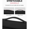 image:imageBAGSMART Laptop Case with Handle Puffy Padded Laptop Bag Sleeve for Women Portable MacBook AirPro Computer Case 1314 inch BeigeWith AccessoriesBlack