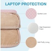 image:imageBAGSMART Laptop Sleeve 156 Inch Lightweight Laptop Bag Compatible with MacBook Pro 16 Inch156 Inch HPDellAcer AspireAsus Notebook Protective Case with Shoulder StrapPocketHandle GrayBeige