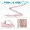 image:imageBAGSMART Laptop Sleeve 156 Inch Lightweight Laptop Bag Compatible with MacBook Pro 16 Inch156 Inch HPDellAcer AspireAsus Notebook Protective Case with Shoulder StrapPocketHandle GrayPinkShoulder Strap