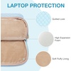 image:imageBAGSMART Laptop Sleeve 156 Inch Lightweight Laptop Bag Compatible with MacBook Pro 16 Inch156 Inch HPDellAcer AspireAsus Notebook Protective Case with Shoulder StrapPocketHandle GrayBlueShoulder Strap