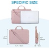 image:imageBAGSMART Laptop Sleeve 156 Inch Lightweight Laptop Bag Compatible with MacBook Pro 16 Inch156 Inch HPDellAcer AspireAsus Notebook Protective Case with Shoulder StrapPocketHandle GrayPinkShoulder Strap
