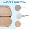 image:imageBAGSMART Laptop Sleeve 156 Inch Lightweight Laptop Bag Compatible with MacBook Pro 16 Inch156 Inch HPDellAcer AspireAsus Notebook Protective Case with Shoulder StrapPocketHandle GrayGrayShoulder Strap
