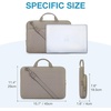 image:imageBAGSMART Laptop Sleeve 156 Inch Lightweight Laptop Bag Compatible with MacBook Pro 16 Inch156 Inch HPDellAcer AspireAsus Notebook Protective Case with Shoulder StrapPocketHandle GrayGrayShoulder Strap