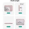 image:imageBAGSMART Laptop Sleeve Bag Compatible with MacBook AirPro 13133 inch Notebook Compatible with MacBook Pro 14 Inch MacBook Air M2 Sleeve 13 Inch Repellent Protective Case with Pocket PinkWarm Tan