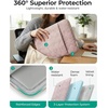 image:imageBAGSMART Laptop Sleeve Bag Compatible with MacBook AirPro 13133 inch Notebook Compatible with MacBook Pro 14 Inch MacBook Air M2 Sleeve 13 Inch Repellent Protective Case with Pocket PinkCoffee Brown