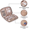 image:imageBAGSMART Large Electronics Travel Organizer Case for Women Pink  Travel Essentials Cord Organizer Cable Organizer Bag Travel Accessories for WomenAPink