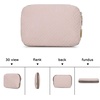 image:imageBAGSMART Large Electronics Travel Organizer Case for Women Pink  Travel Essentials Cord Organizer Cable Organizer Bag Travel Accessories for WomenAPink