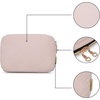 image:imageBAGSMART Large Electronics Travel Organizer Case for Women Pink  Travel Essentials Cord Organizer Cable Organizer Bag Travel Accessories for WomenAPink