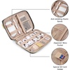 image:imageBAGSMART Large Electronics Travel Organizer Case for Women Pink  Travel Essentials Cord Organizer Cable Organizer Bag Travel Accessories for WomenBBlack