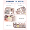 image:imageBAGSMART Large Electronics Travel Organizer Case for Women Pink  Travel Essentials Cord Organizer Cable Organizer Bag Travel Accessories for WomenFWarm Grey