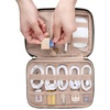 image:imageBAGSMART Large Electronics Travel Organizer Case for Women Pink  Travel Essentials Cord Organizer Cable Organizer Bag Travel Accessories for WomenGGrey