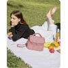 image:imageBAGSMART Lunch Bag Women Double Deck Insulated Lunch Box Quilted Puffer Lunch Tote Leakproof Durable amp Reusable Large Lunch Cooler For Work Picnic Travel Meal Prep Dark PinkDark Pink