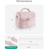 image:imageBAGSMART Lunch Bag Women Double Deck Insulated Lunch Box Quilted Puffer Lunch Tote Leakproof Durable amp Reusable Large Lunch Cooler For Work Picnic Travel Meal Prep Dark PinkBlackberry