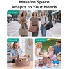 image:imageBAGSMART Lunch Bag Women Large Lunch Box Insulated Tote Bag with MultiPockets Quilted Puffy Tote for Work Outdoors01Dusky Pink