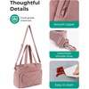 image:imageBAGSMART Lunch Bag Women Large Lunch Box Insulated Tote Bag with MultiPockets Quilted Puffy Tote for Work Outdoors06Baby Pink