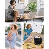 image:imageBAGSMART Lunch Bag Women Small Insulated Tote with Lunch Compartment Quilted Lightweight Puffy Tote Bag for Work Travel Outdoor Black05Beige