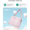 image:imageBAGSMART Lunch Box for Women Insulated Lunch Bag Cute Puffer Lunch Tote Bags Lightweight Quilted Reusable Cooler for Work Picnic or Travel PinkKhaki Checkered