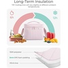 image:imageBAGSMART Lunch Box for Women Insulated Lunch Bag Cute Puffer Lunch Tote Bags Lightweight Quilted Reusable Cooler for Work Picnic or Travel PinkSage Green