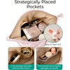 image:imageBAGSMART Makeup Bag Travel Toiletry Bag Cute Make Up Bag Large Capacity Cosmetic Bags for Women Wideopen Makeup Pouch Travel Essentials Toiletries Accessories Brushes PinkBlack