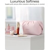 image:imageBAGSMART Makeup Bag Travel Toiletry Bag Cute Make Up Bag Large Capacity Cosmetic Bags for Women Wideopen Makeup Pouch Travel Essentials Toiletries Accessories Brushes PinkPink
