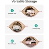 image:imageBAGSMART Makeup Bag Travel Toiletry Bag Cute Make Up Bag Large Capacity Cosmetic Bags for Women Wideopen Makeup Pouch Travel Essentials Toiletries Accessories Brushes PinkPink