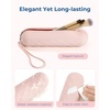 image:imageBAGSMART Makeup Brush Holder Bag Travel Small Makeup Bag for Purse Make Up Brush Bag Case Cosmetic Bag Silicone Soft Portable Face Brushes Travel Essentials Organizer Holder Pink