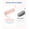 image:imageBAGSMART Makeup Brush Holder Bag Travel Small Makeup Bag for Purse Make Up Brush Bag Case Cosmetic Bag Silicone Soft Portable Face Brushes Travel Essentials Organizer Holder Pink