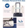 image:imageBAGSMART Personal Item Travel Bag For Spirit Airlines 23L Lightweight Gym Bag for Women Foldable Duffle Bag Weekender Overnight Bag for Travel GymBeige